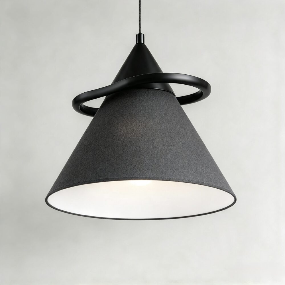 Shuttle Pendant in Super Matt Black