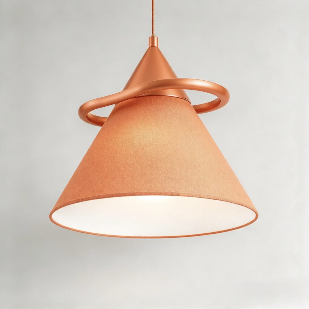 Shuttle Pendant in Pearl Orange