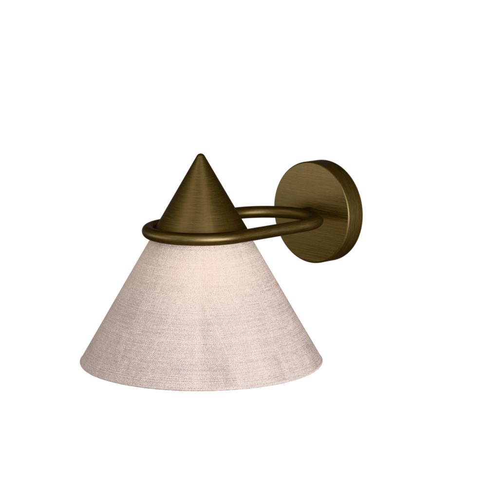 Shuttle Wall Light in Burnished Brass