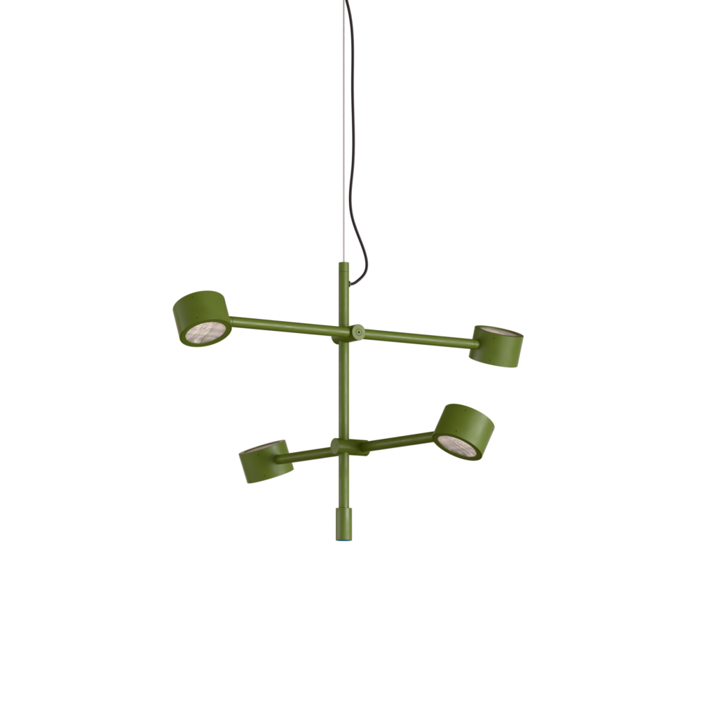 Falcon 4 Light LED Pendant in Fern Green