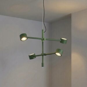 Falcon 4 Light LED Pendant in Fern Green