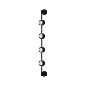 Falcon 4 Light LED Wall Light in Super Matt Black + Gloss Black