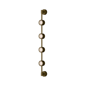Falcon 4 Light LED Wall Light in Burnished Brass