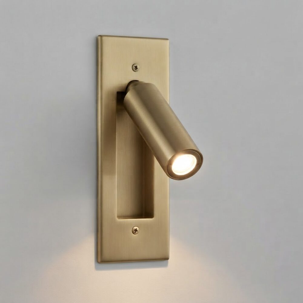 Arthur LED Reading Light In Satin Brass