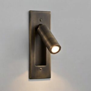 Arthur LED Reading Light In Burnished Brass