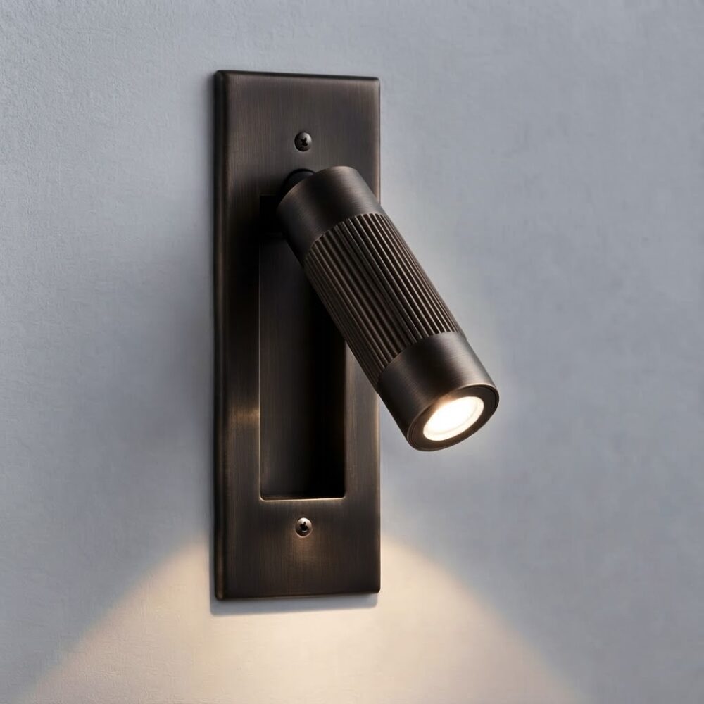 Rupert LED Reading Light In Brushed Bronze