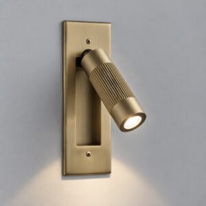 Rupert LED Reading Light In Satin Brass
