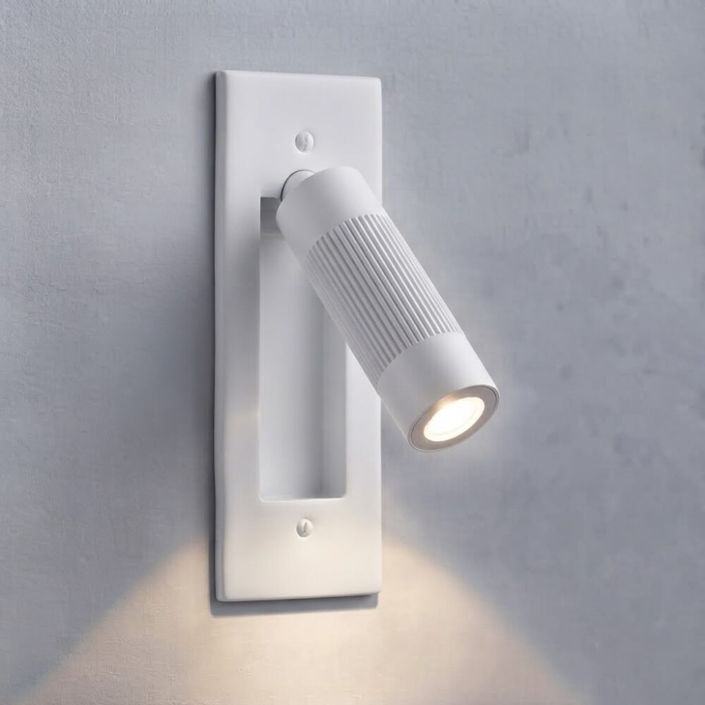 Rupert LED Reading Light In Matt White