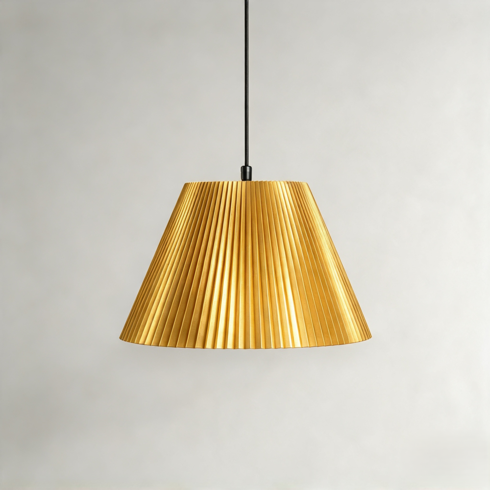 Crinkle Pendant In Gold