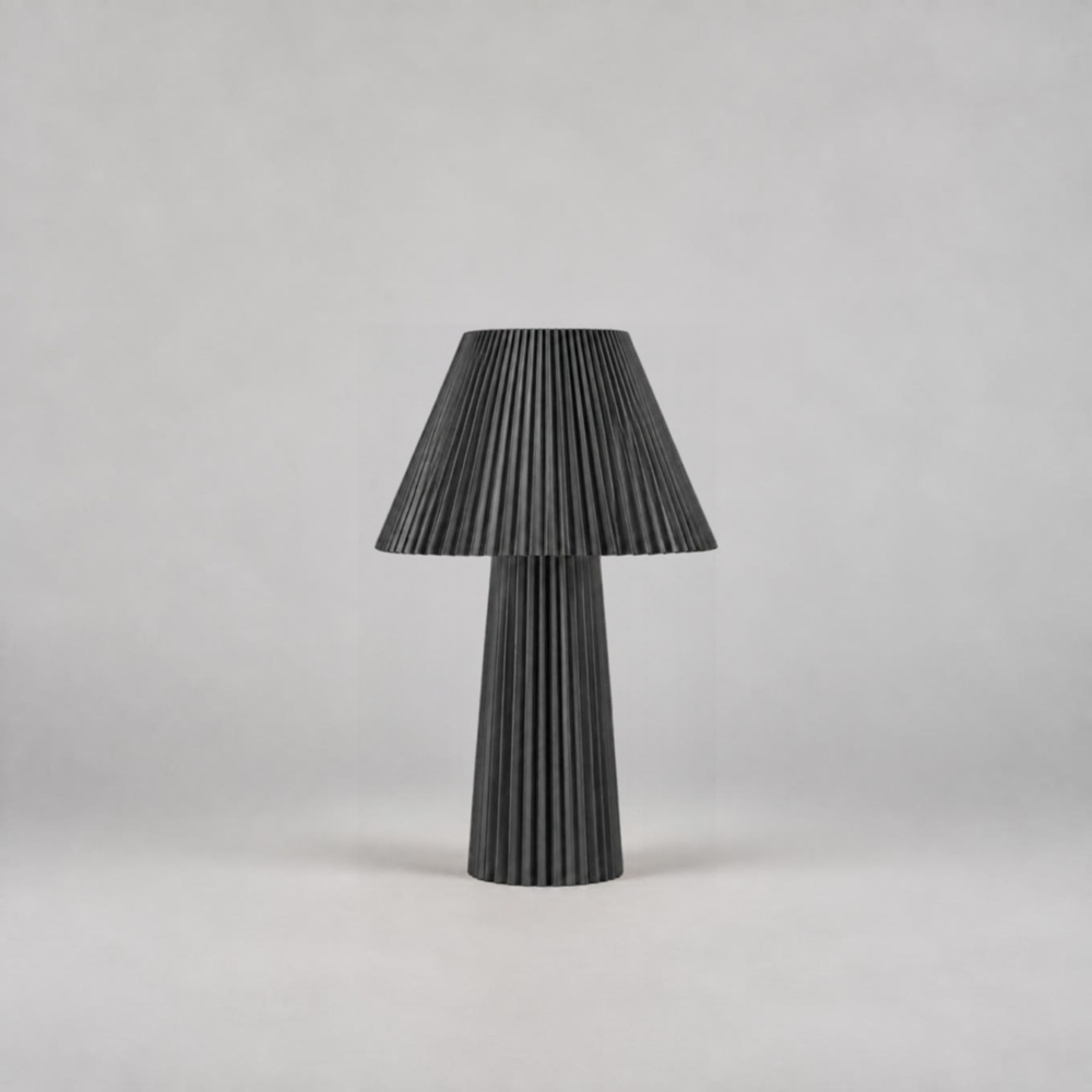 Portable Crinkle Table Lamp In Graphite