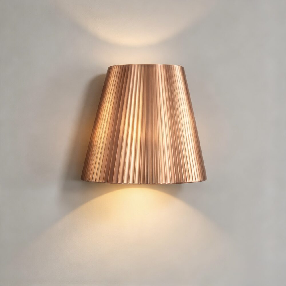 Crinkle Wall Light In Bronze
