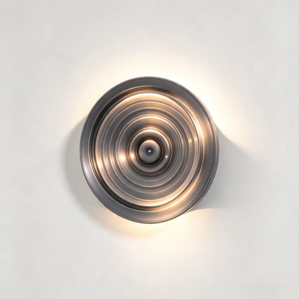 Aurelia Wall Light In Graphite Glass