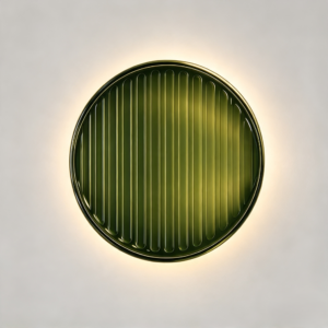 Flute Wall Light In Jade Glass