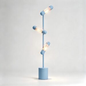 Hudson LED Floor Lamp in Pastel Blue
