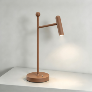 Polo LED Desk Lamp In Clay Brown
