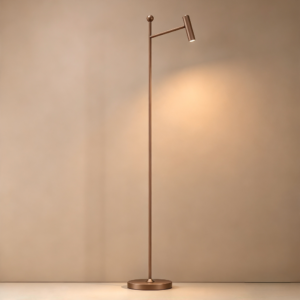 Polo LED Floor Lamp In Clay Brown