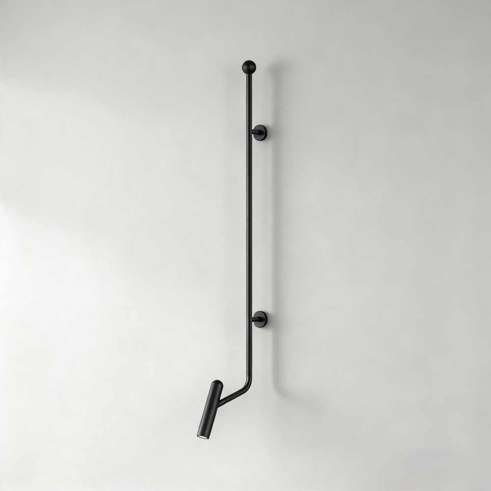 Polo LED Wall Light In Super Matt Black