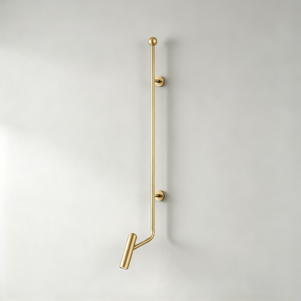 Polo LED Wall Light In Satin Brass