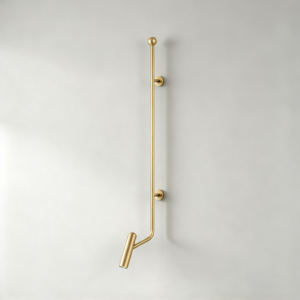 Polo LED Wall Light In Satin Brass