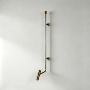 Polo LED Wall Light In Burnished Brass