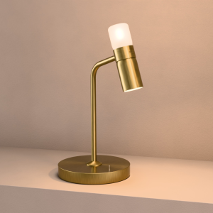 Cinch Desk Lamp In Satin Brass