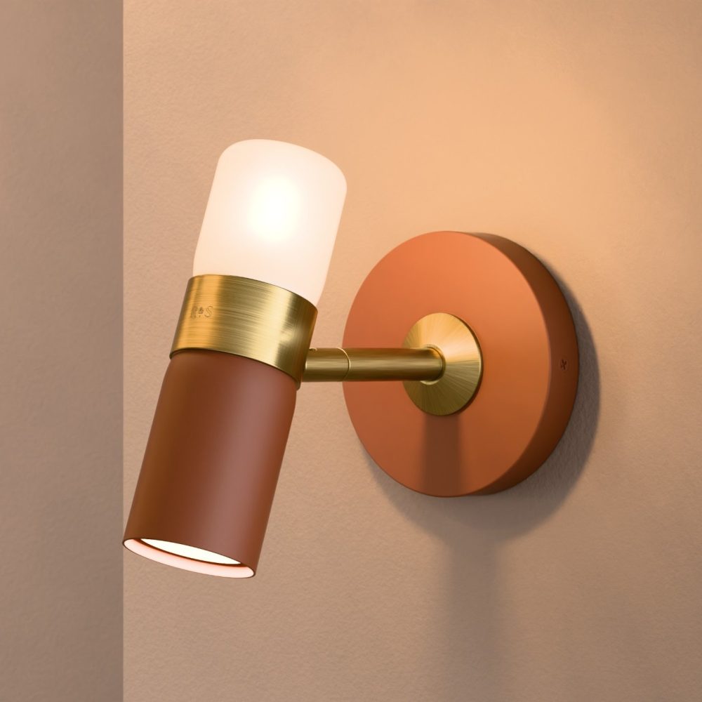 Cinch Wall Light In Copper Brown + Satin Brass